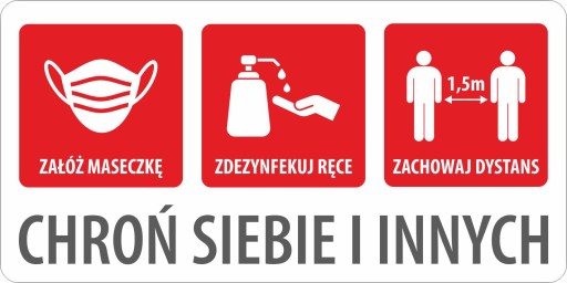 Наклейка МАСКА ДИСТАНЦИЯ ДЕЗИНФЕКЦИИ 30х15 см