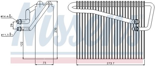 ИСПАРИТЕЛЬ КОНДИЦИОНЕРА 92301 NISSENS