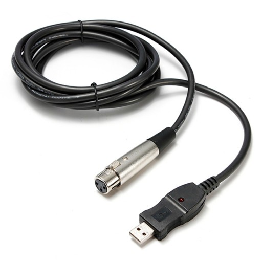 Микрофонный кабель USB — XLR длиной 3 метра XLR — звуковая карта USB