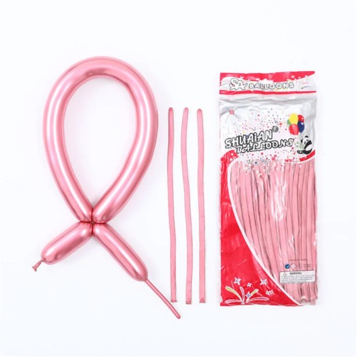 10pcs Long New Glossy Metal Pearl Latex Balloons
