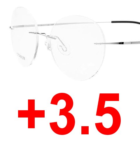 OKULARY KOREKCYJNE bezramkowe LENONKI +3.5
