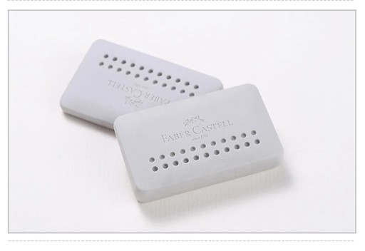 Ластик Faber Castell 187164 Eraser Grip 2001 Edge Grey Art, трапециевидный ластик