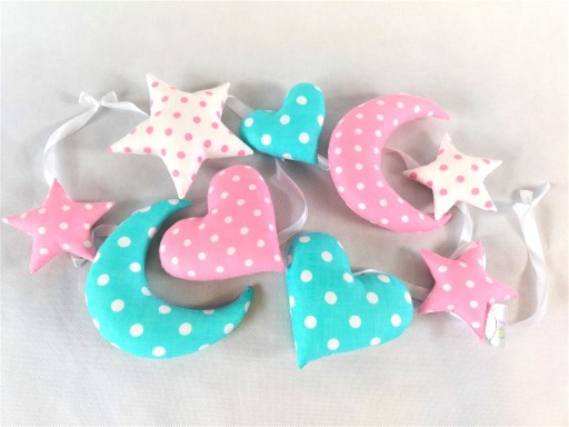 Girlanda pinks-turkus-biel :)