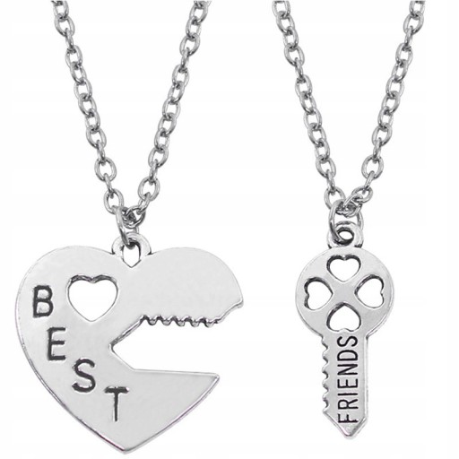 ОЖЕРЕЛЬЕ ДРУЖБА сердце ЛУЧШИЕ ДРУЗЬЯ BFF X2