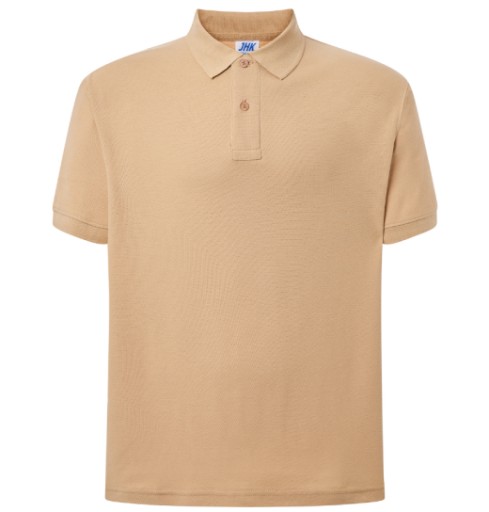 KOSZULKA POLO MĘSKA JHK 210 PIASKOWA S