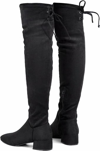 Wysokie buty damskie Greatonu, czarne, rozmiar 36