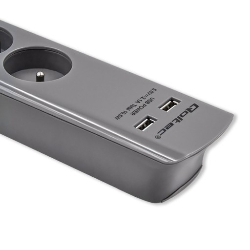 QOLTEC 50281 полоса (1,8 м) Серый