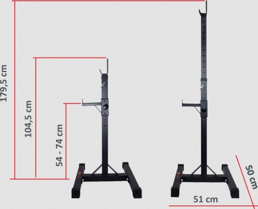 СТОЙКИ ДЛЯ ШТАНГИ ​​GRIFF с опорами Sveltus 4010