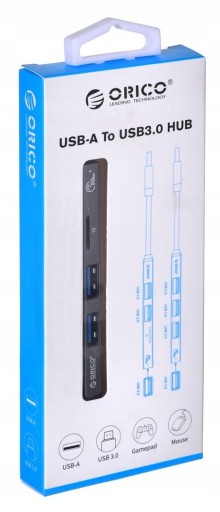 USB-C HUB 3x USB microSD 5 ГБ/с ORICO, алюминий