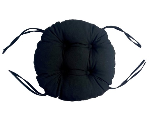 Подушка на стул табурет 35см BLACK CIRCLE