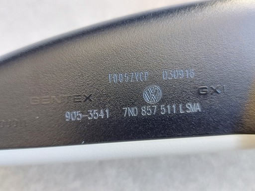 VW Golf VII Внутренний зеркальный репертирование 7N0857511L //