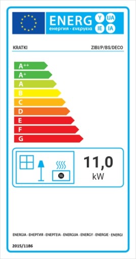 KOMINEK NAROŻNY WKŁAD KOMINKOWY STALOWY KRATKI Zibi 11Kw DECO - Prawy Ø 180