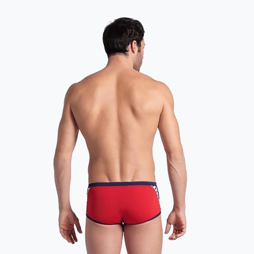 Мужские плавки Arena Icons Swim Low Waist Short Однотонный красный/темно-синий 100