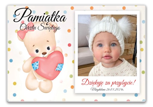 10 ФОТОМАГНИТ Благодарность Крещение годовалого ребенка