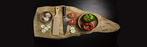 Двусторонняя кожаная лопатка для полировки ножей BACHER + набор полиролей.