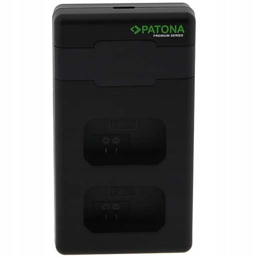 2x Akumulator Patona NP-FW50 Premium + ładowarka