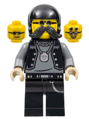 ФИГУРКА K10*LEGO CITY cty1485 БАЙКЕР ОДИНОКИЙ ВОЛК, НОВАЯ