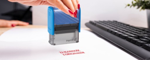 PIECZĄTKA ZA ZGODNOŚĆ Z ORYGINAŁEM TRODAT 8912 DO FIRMY BIURA NIEBIESKA