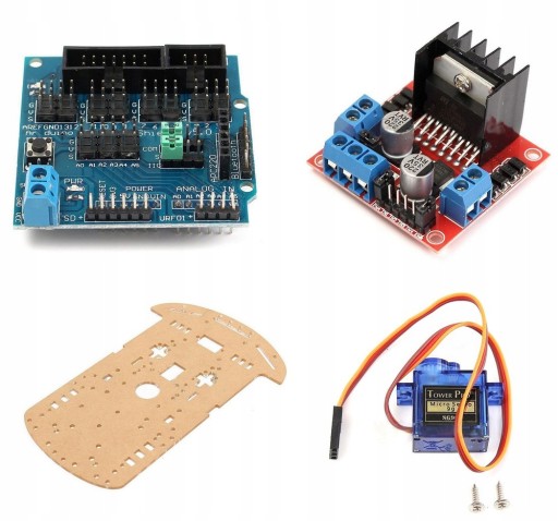 АВТОМОБИЛЬНЫЙ КОМПЛЕКТ РОБОТ ARDUINO UNO 4WD ULTRASONIC BLUETOOTH