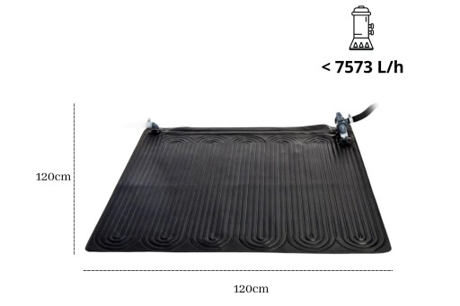 СОЛНЕЧНЫЙ КОВРИК ДЛЯ ВОДОНАГРЕВАТЕЛЯ ДЛЯ БАССЕЙНА 120x120см INTEX 28685