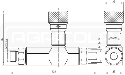 ZAWÓR HYDRAULICZNY DŁAWIĄCY W 1-STR VRFU M18 15L