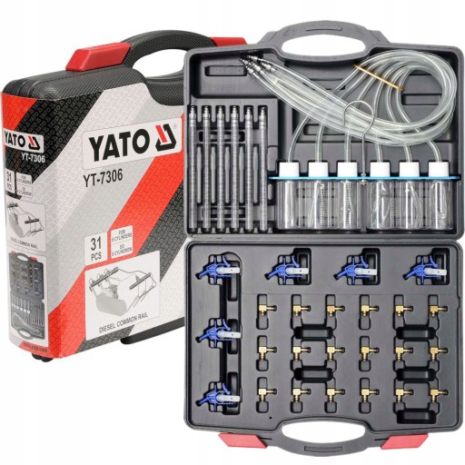 ДИАГНОСТИЧЕСКИЙ КОМПЛЕКТ YATO ДЛЯ ДИЗЕЛЬНЫХ ИНЖЕКТОРОВ COMMON RAIL YT-7306