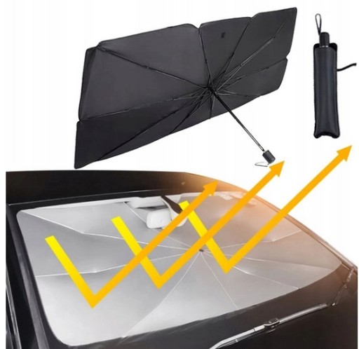PARASOL UV OSŁONA DO SAMOCHODU PRZECIWSŁONECZNA SAMOCHODOWA SKŁADANY XL