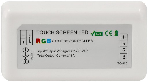 Пульт дистанционного управления RGB 12A с круглой черной светодиодной лентой