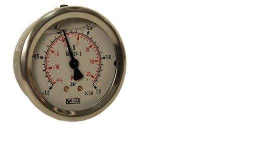 МАНОВАКУОМЕТР 63MM 1/4'' ДИАПАЗОН от -1 до 1,5 БАР, заднее подключение