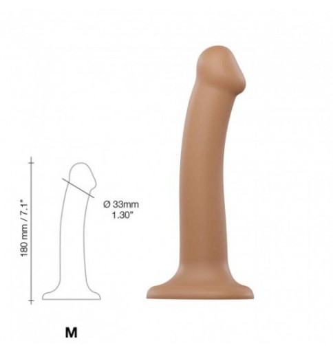 STRAP-ON ME Bendable Dildo Double Density CaramelM
