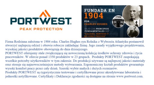 KEVLAR PORTWEST SW10 кожаный сварочный фартук