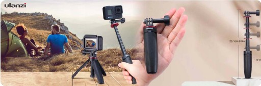 Держатель адаптера штатива монопода для черных камер GoPro Hero 12 11 10 9 8 7