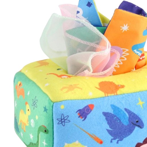 сенсорная игра Игрушки для малышей от 6 до 12 месяцев Коробка для салфеток