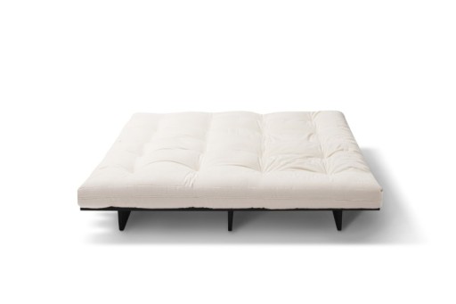 Sofa z funkcją spania 180x200 cm - Pascall Slim Basic Black Futon Bordowy
