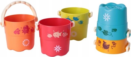 ИГРУШКИ ДЛЯ ВАННЫ ВАННЫ ВЕДРО КРУЖКИ БАШНЯ 12м+