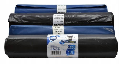 Мешки для строительного мусора 240л, 10 шт, большие, прочные, ПОЛЬСКИЙ ПРОИЗВОДИТЕЛЬ