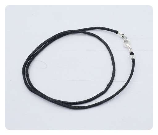 Naszyjnik sznurkowy czarny 1,5 mm