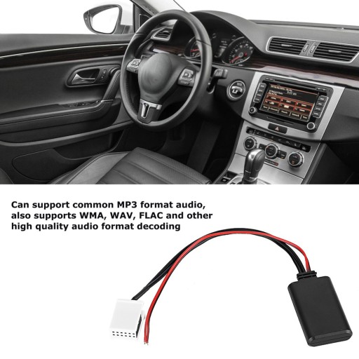 12-контактный автомобильный адаптер Bluetooth AUX 12 В