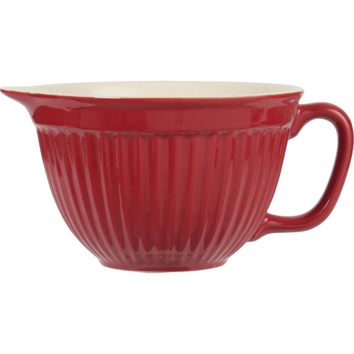 Ceramiczna Miska z Dzióbkiem Uchwytem Czerwona Strawberry Mynte IB Laursen