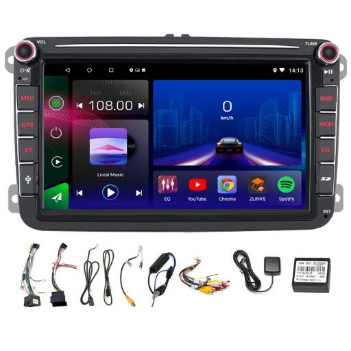 РАДИО МОНИТОР ANDROID AUTO APPLE CARPLAY 2 КАМЕРЫ