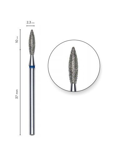 Staleks Frez diamentowy płomyk do paznokci 2,3 mm