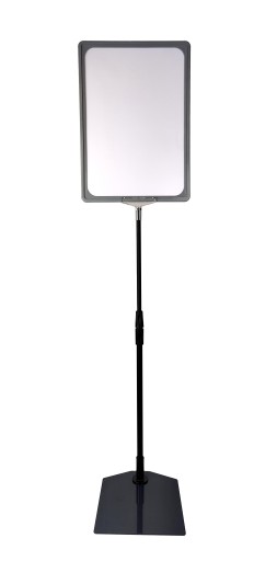 Stojak reklamowy teleskopowy 60cm z ramką A4 CS