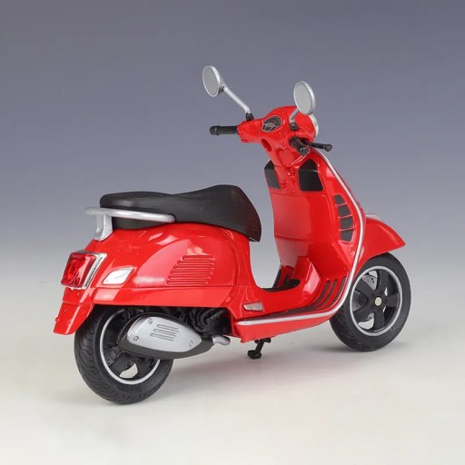 Скутер Vespa GTS Super из сплава в масштабе 1:12 2020 года