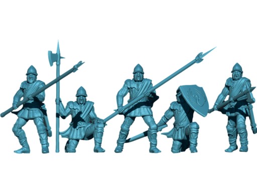 Men at Arms - x1 - Миниатюры Хурзлука - 3D печать - Мини счет