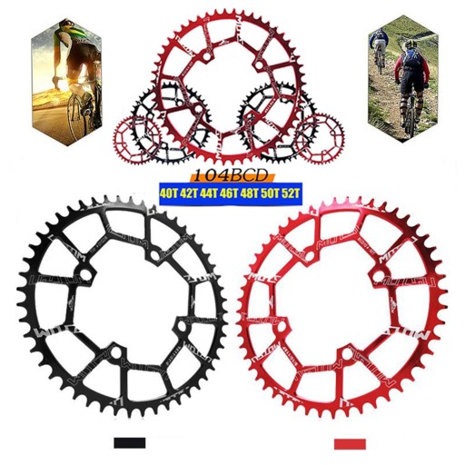 Sprocket 40T ~ 52T Единственный узкий широкий черный 44T