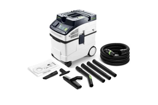 Промышленный пылесос Festool CT 25 мощностью 2200 Вт, бак 25 литров, всасывает воду