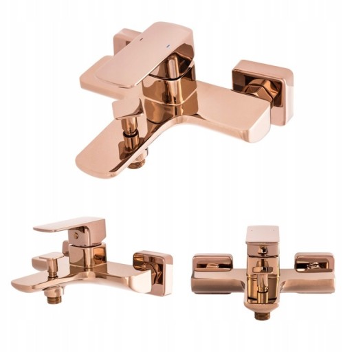 СМЕСИТЕЛЬ ДЛЯ ВАННЫ CARO GOLD, РОЗОВОЕ ЗОЛОТО, ROYAL CUBI