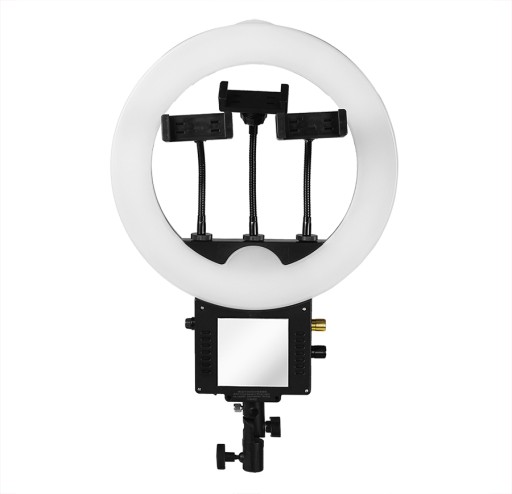 LAMPA PIERŚCIENIOWA RING 50W LED ŚCIEMNIACZ BARWA
