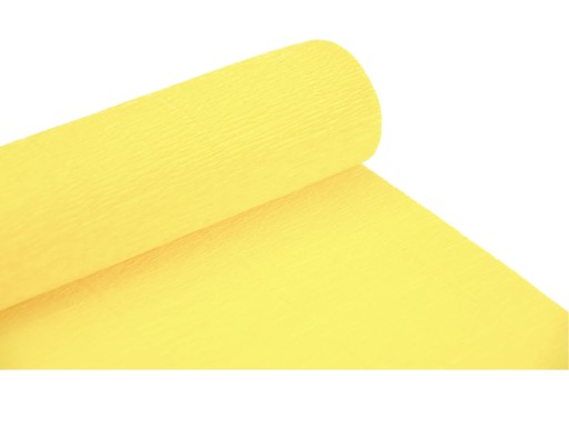 Krepina BIBUŁA MARSZCZONA WŁOSKA Żółty 180g Krepa nr. 575 YELLOW cytrynowy
