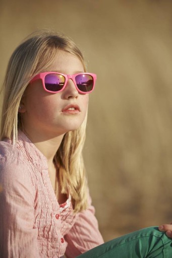 Детские солнцезащитные очки Real Shades Surf — неоново-розовые, 4–6 лет